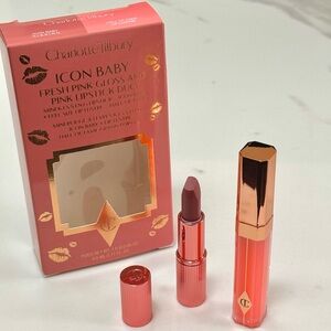 NWT - Charlotte Tilbury Lip Gloss & Lipstick Set